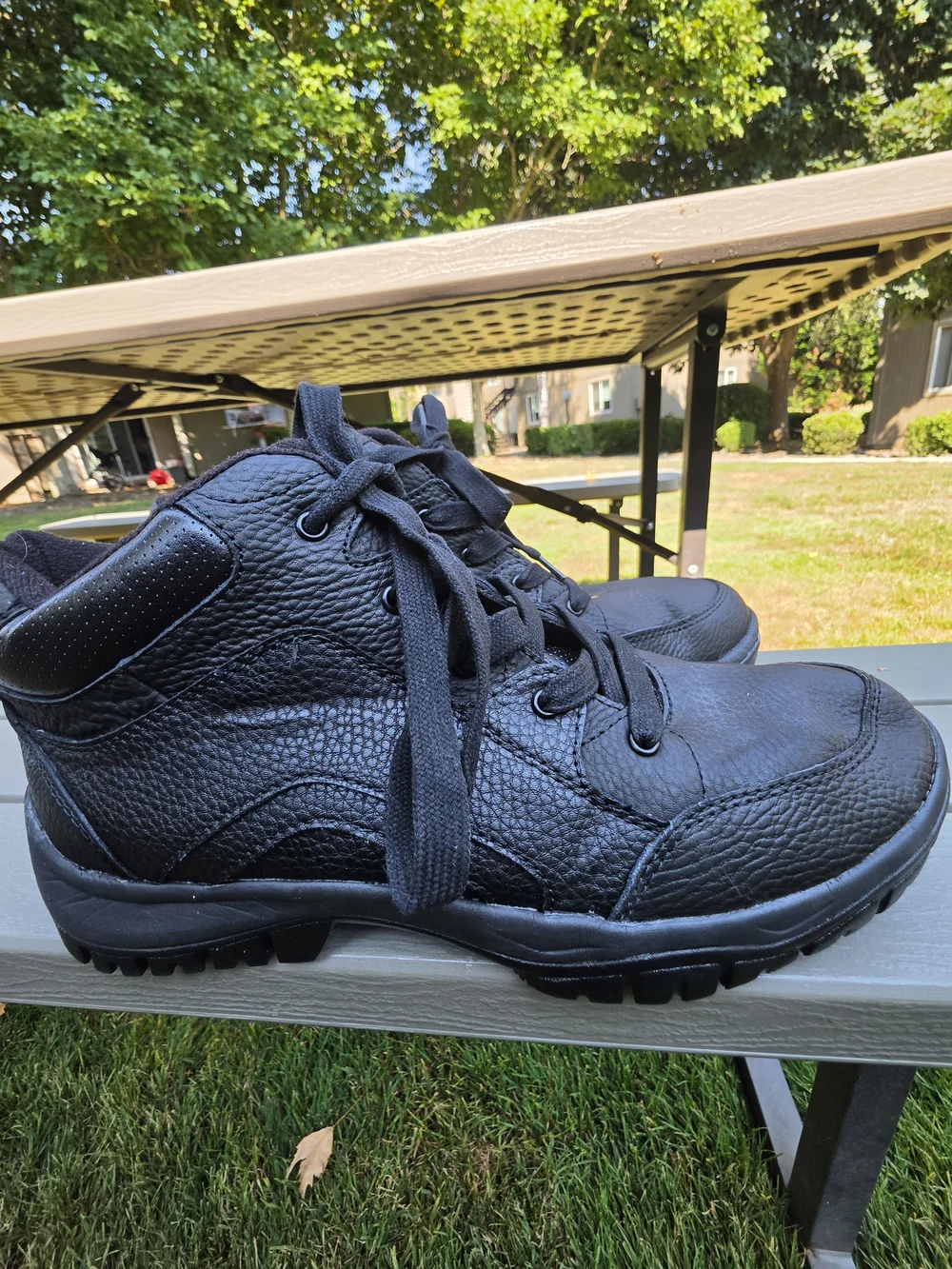 Dr. Scholl's WORK Men's Black Wide Boots 10.5W